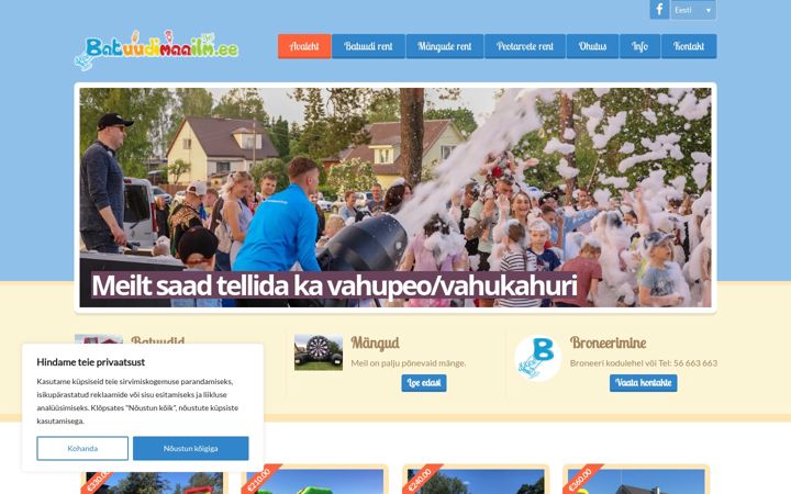 Screenshot of batuudimaailm.ee