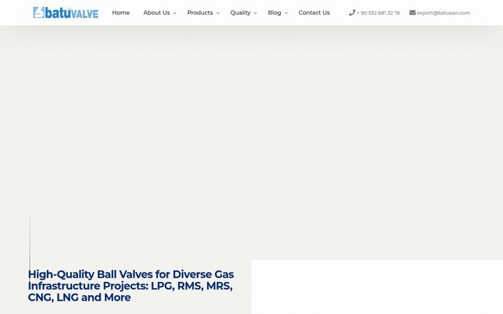Screenshot of batuvalve.com