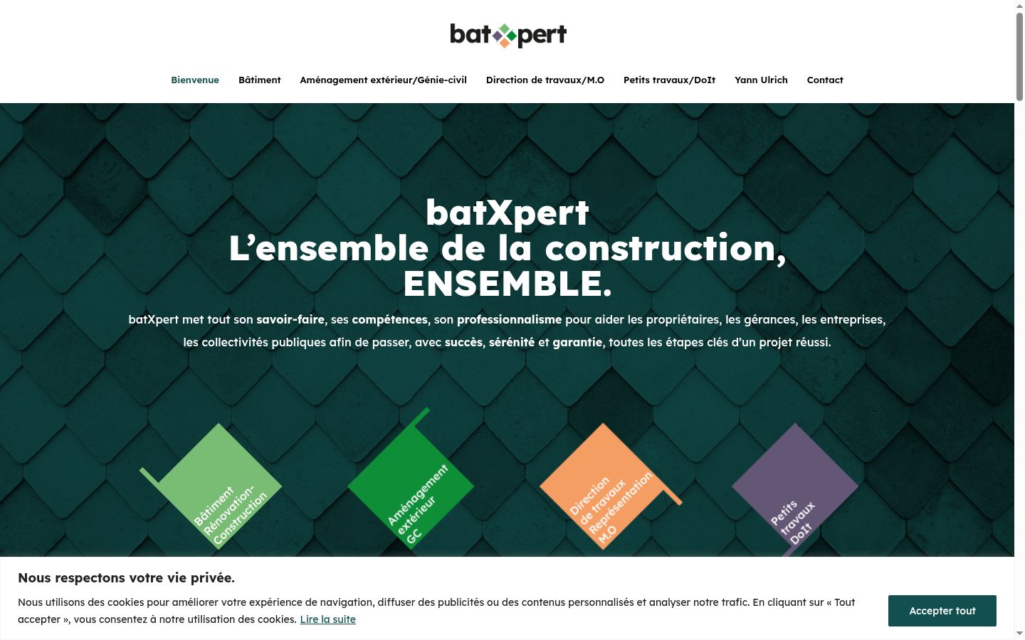 Képernyőkép a bármilyen interakció előtt megjelenő hozzájárulási bannerről