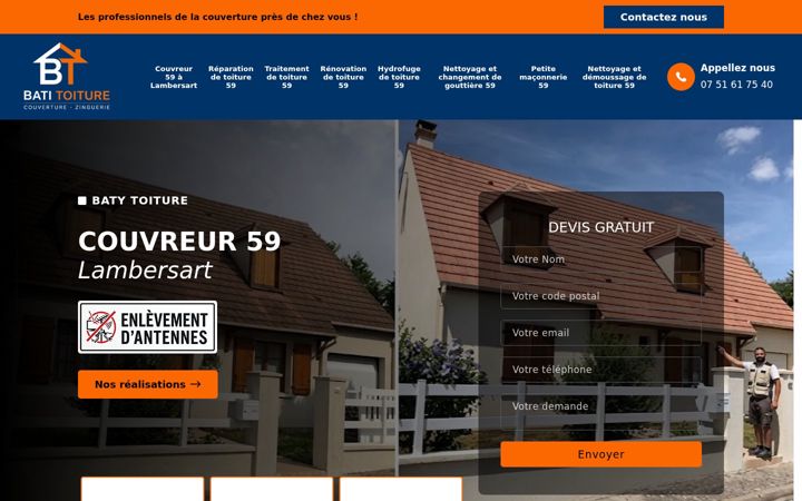 Screenshot of baty-toiture.fr