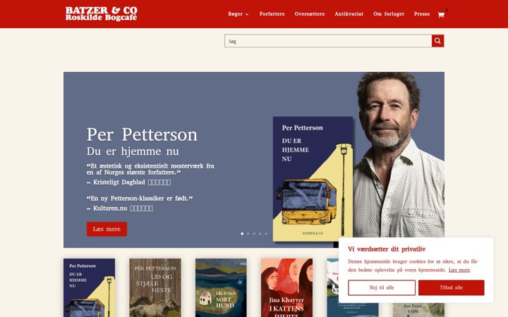 Screenshot of batzer.dk