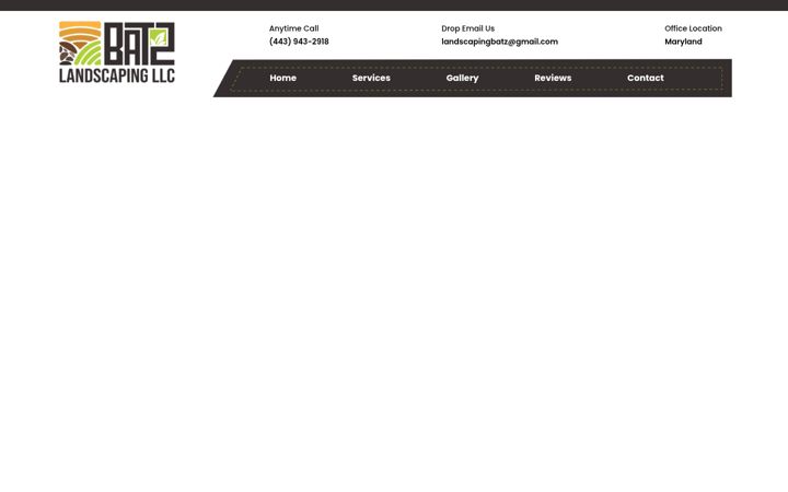 Screenshot of batzlandscapingllc.com