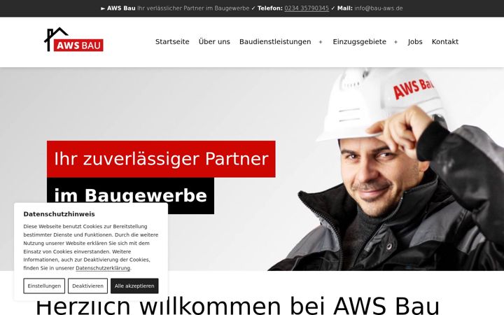 Screenshot of bau-aws.de