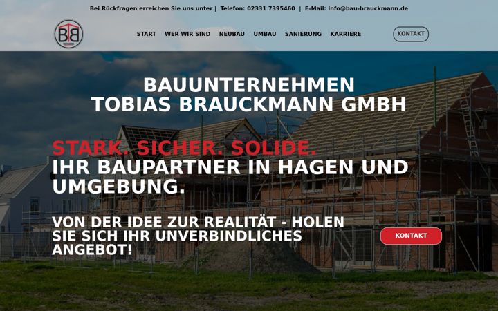 Screenshot of bau-brauckmann.de