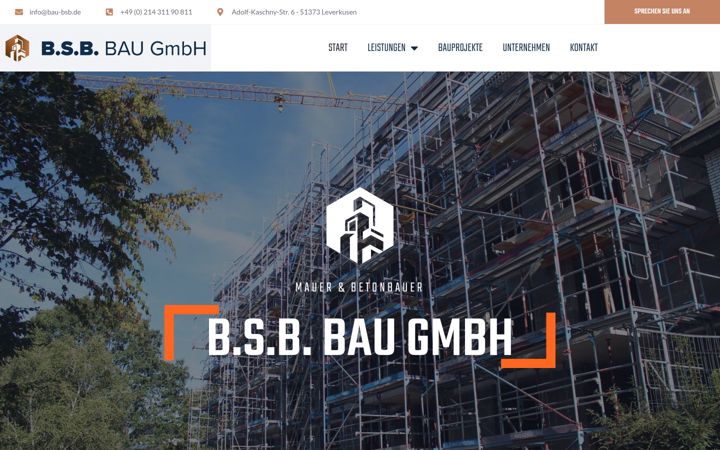 Екранна снимка на bau-bsb.de