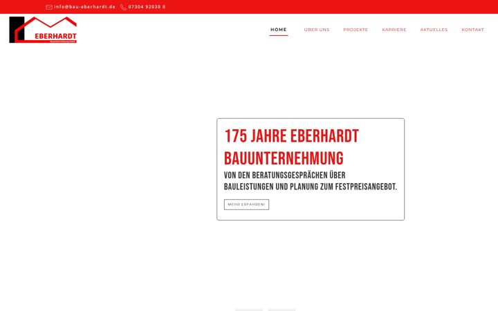 Screenshot of bau-eberhardt.de