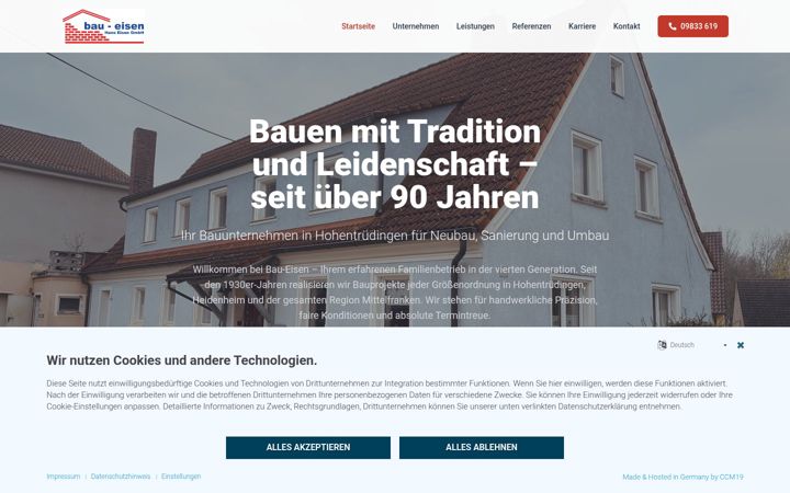 Screenshot of bau-eisen.de