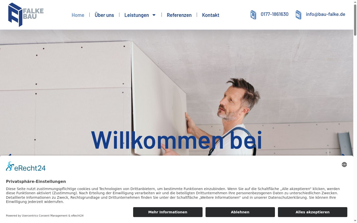 Screenshot tal-banner tal-kunsens muri qabel kwalunkwe interazzjoni