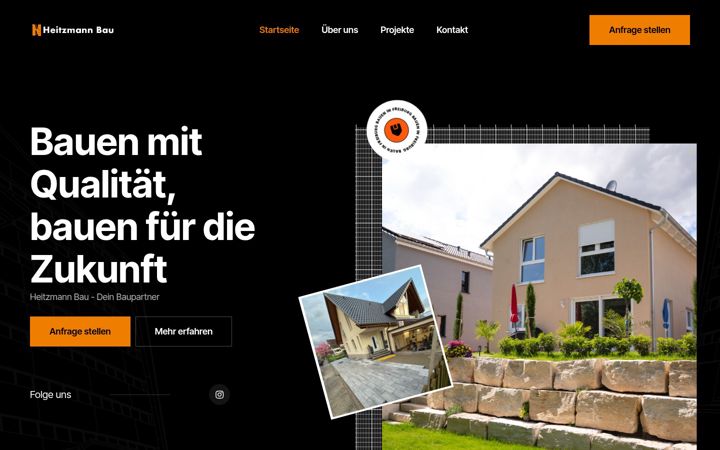 Screenshot of bau-heitzmann.de