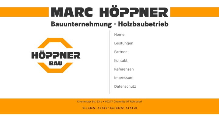 Screenshot of bau-hoeppner.de