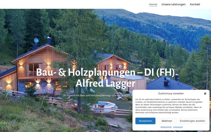 Екранна снимка на bau-holzplanungen.at
