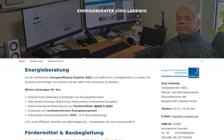Screenshot of bau-ladewig.de