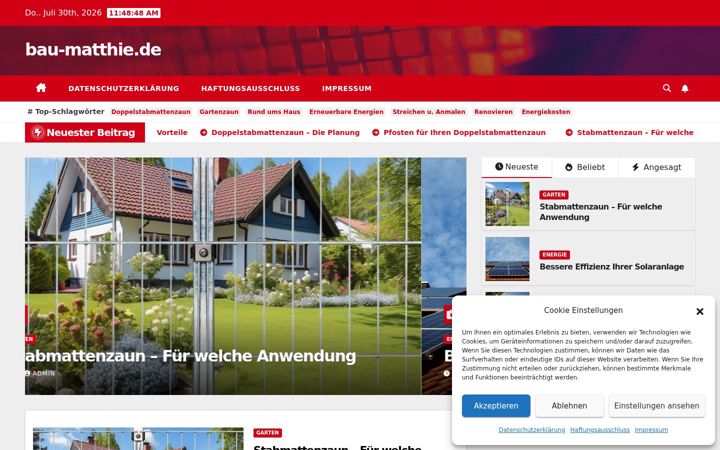 Screenshot ta' bau-matthie.de