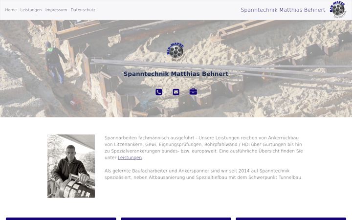 Screenshot of bau-matze.com