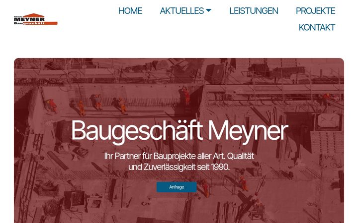 Screenshot of bau-meyner.de