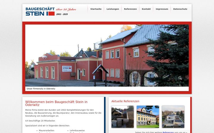 Screenshot of bau-mirko-stein.de
