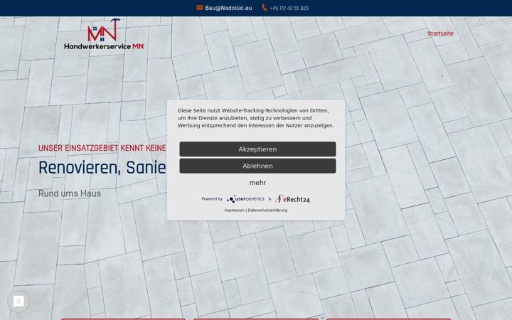 Screenshot ta' bau-nadolski.de