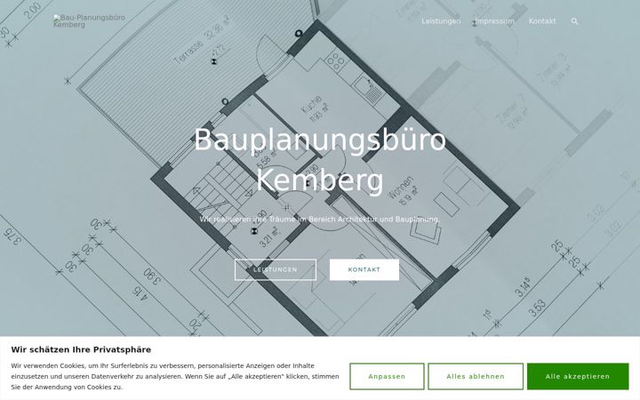 Screenshot of bau-planung-kemberg.de
