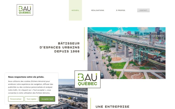 Screenshot of bau-quebec.com
