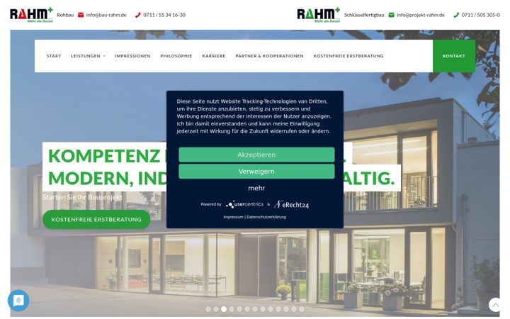 Screenshot of bau-rahm.de
