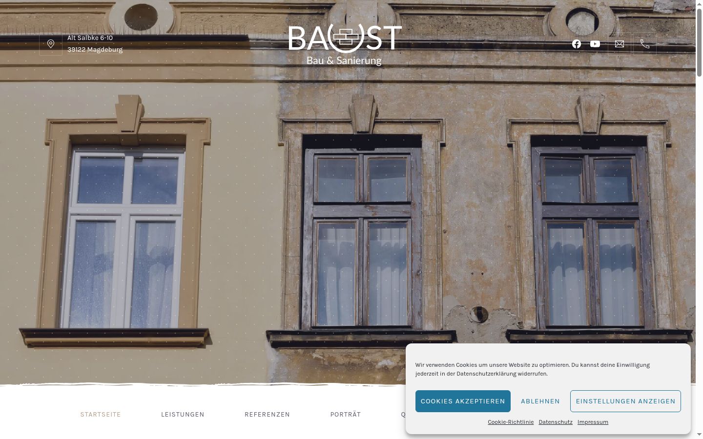 Capture d'écran de la bannière de consentement affichée avant toute interaction