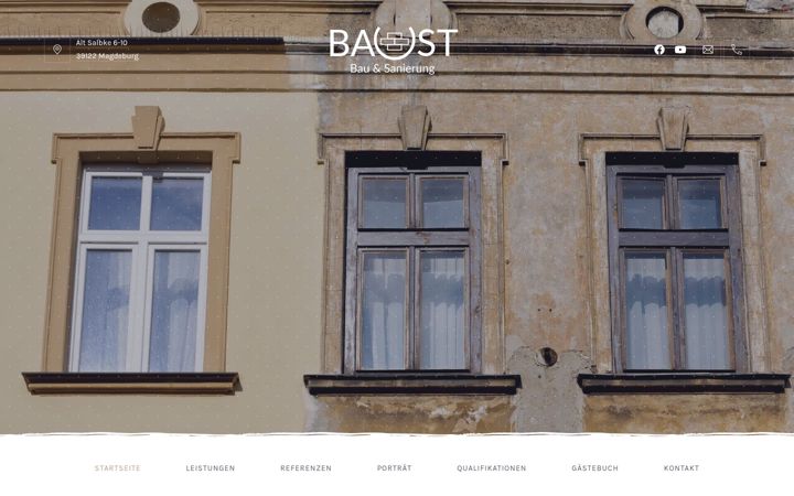 Screenshot stránky bau-st.de