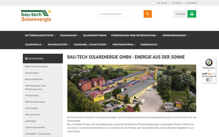 Screenshot of bau-tech.shop