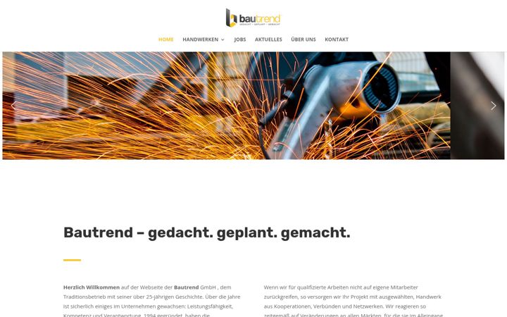 Screenshot stránky bau-trend.de
