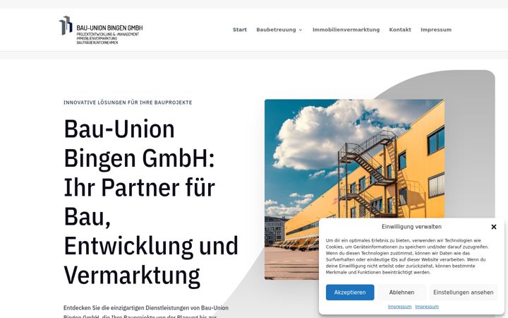 Ekrano kopija bau-union-bingen.de