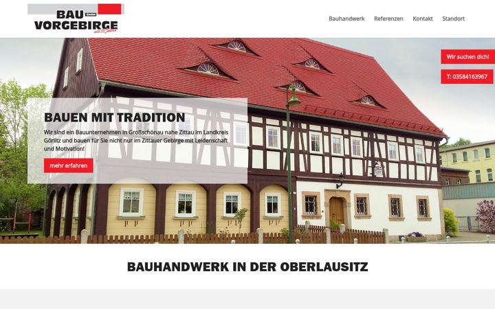 Screenshot of bau-vorgebirge.de