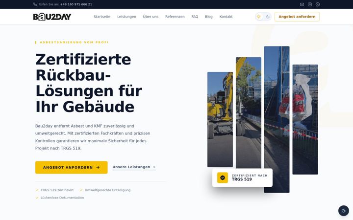 Screenshot of bau2day.de