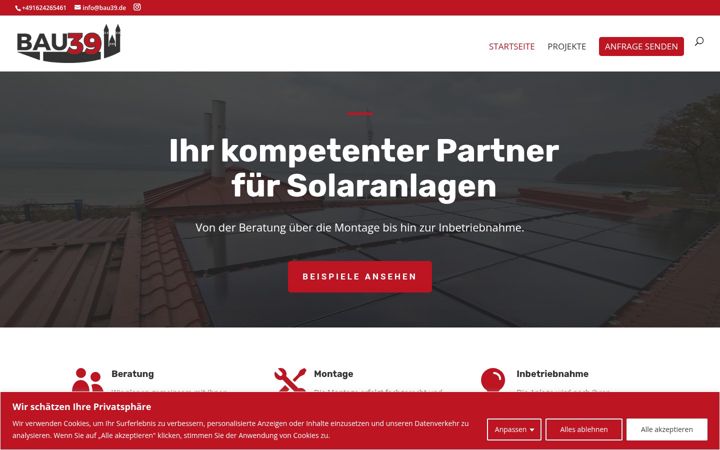 Screenshot of bau39.de