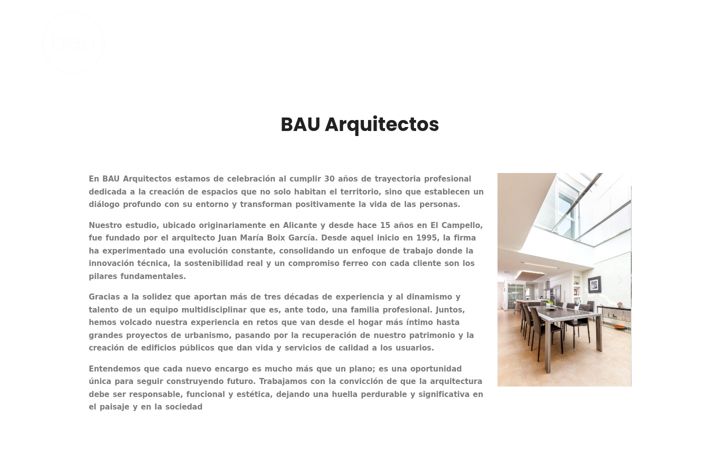 Screenshot of bauarquitectos.es