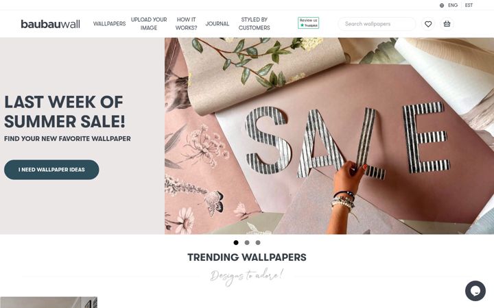 Screenshot of baubauwall.com