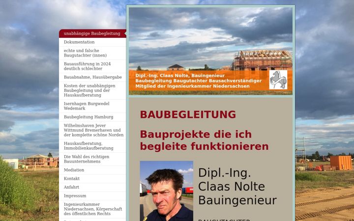 Screenshot of baubegleitung-hannover.de