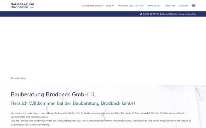 Ekrano kopija bauberatung-brodbeck.de