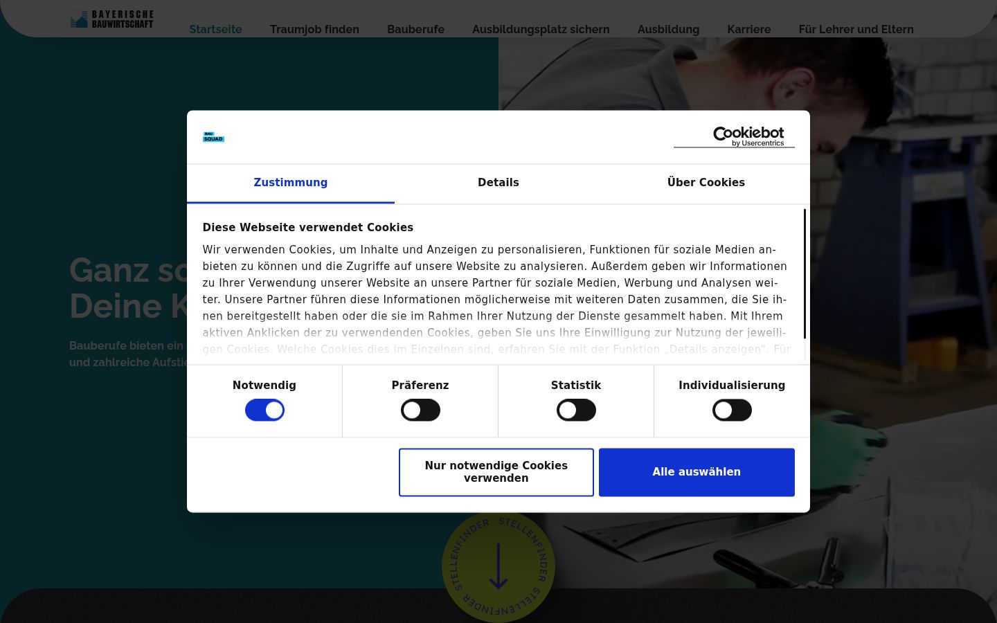 Zrzut ekranu banera zgody wyświetlanego przed jakąkolwiek interakcją