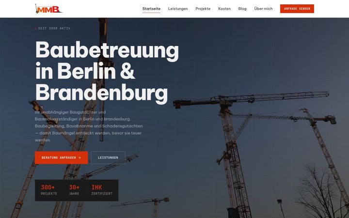 Skjermbilde av baubetreuer.berlin