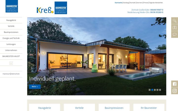 Screenshot of baubetreuung-kress.de