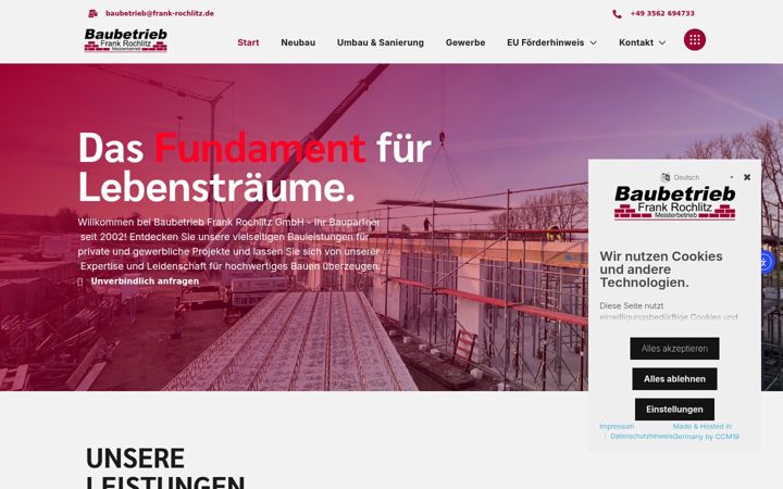 Ekrānuzņēmums no baubetrieb-frank-rochlitz.de