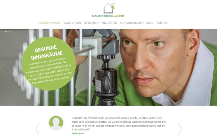 Screenshot of baubiologie-blank.de