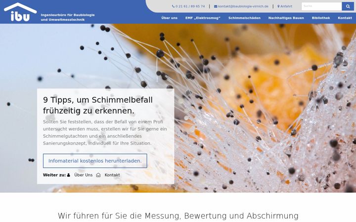 Screenshot of baubiologie-virnich.de