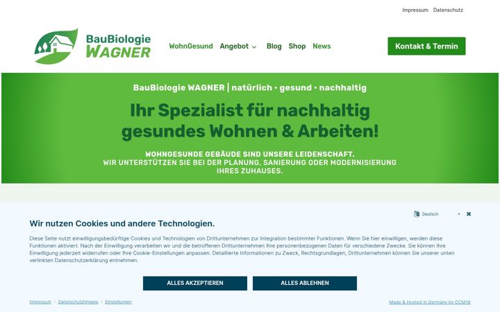 Screenshot of baubiologie-wagner.de