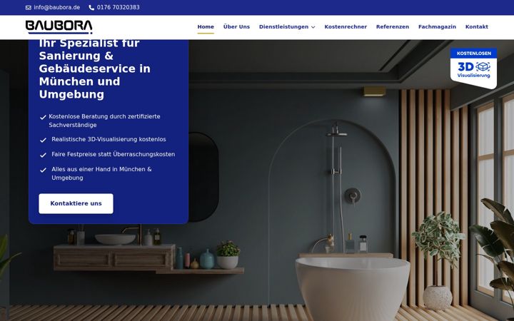 Screenshot of baubora.de