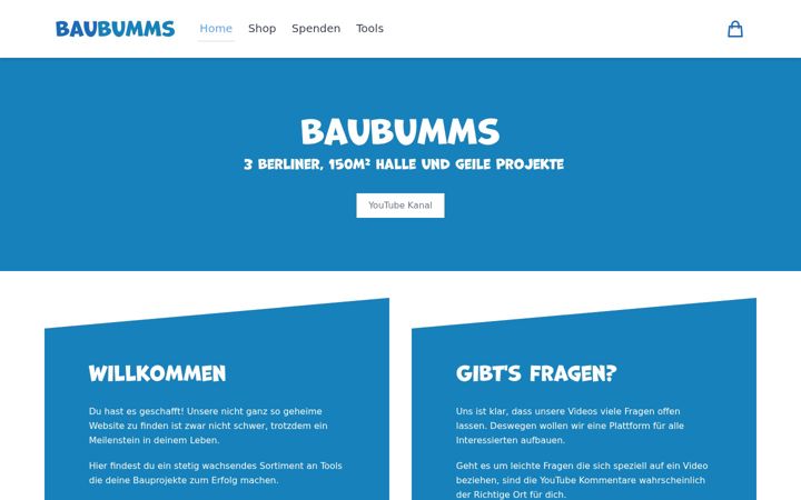 Screenshot of baubumms.de