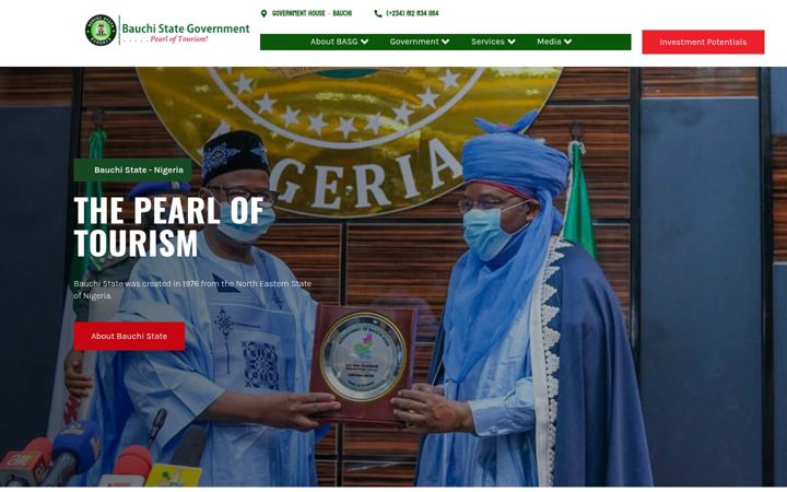 Screenshot di bauchistate.gov.ng
