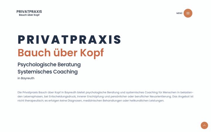Screenshot of bauchueberkopf.com