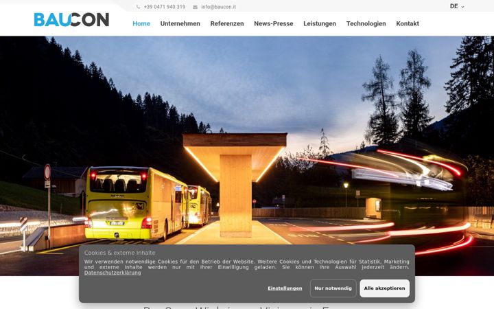 Screenshot of baucon.it