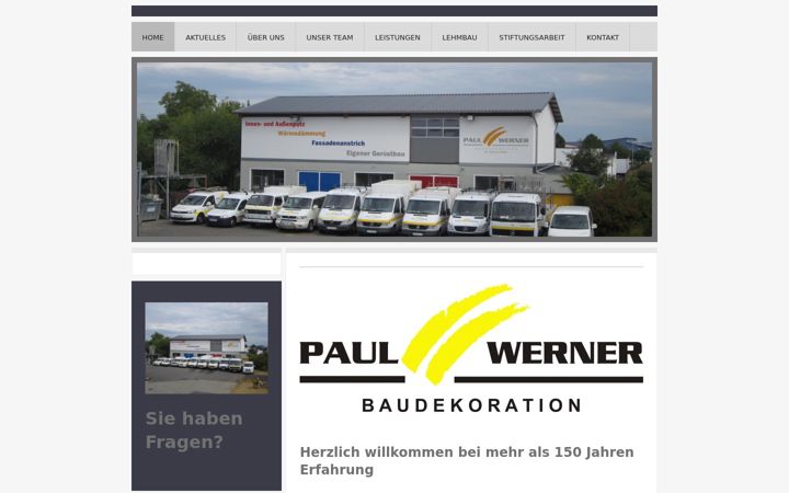 Screenshot of baudekoration-werner.de