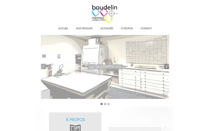 Screenshot of baudelin-imprimeur.fr